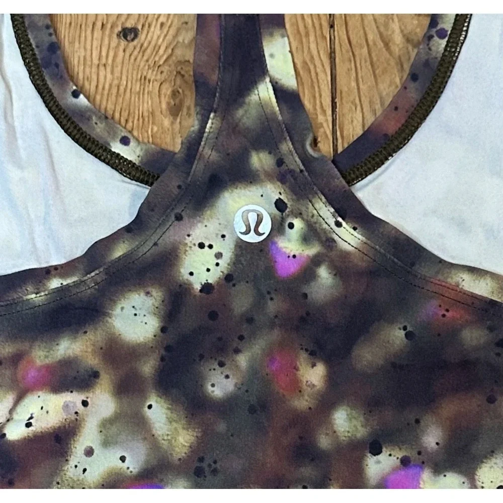 Lululemon Women's Athletic Cool Racerback Short Tank Top‎ Size 2 Multi Color